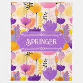 Couverture Polaire Springer Floral moderne (Devant)