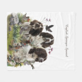 Couverture Polaire Springer Spaniels Anglais ,Art (Devant (Horizontal))