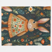 Couverture Polaire Springtime Bunny Magic  Fleece Blanket (Devant (Horizontal))