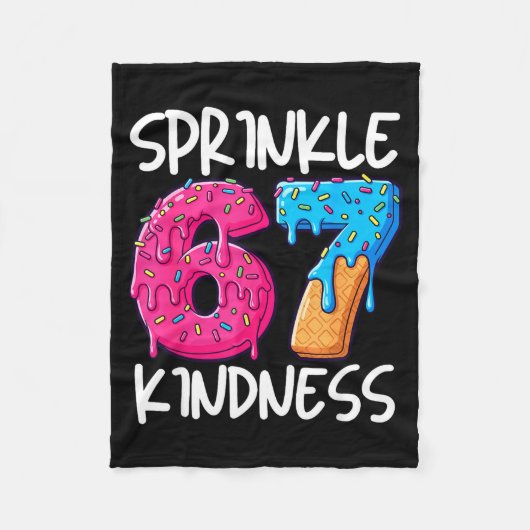 Couverture Polaire Sprinkle Kindness Family Matching Doughnut Ice-cre (Devant)