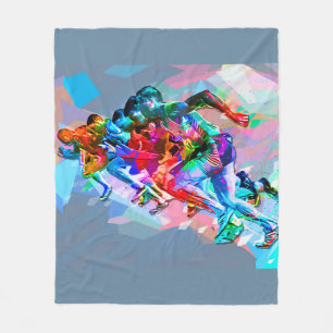 Couverture Polaire Sprinters colorés par crayon superbe