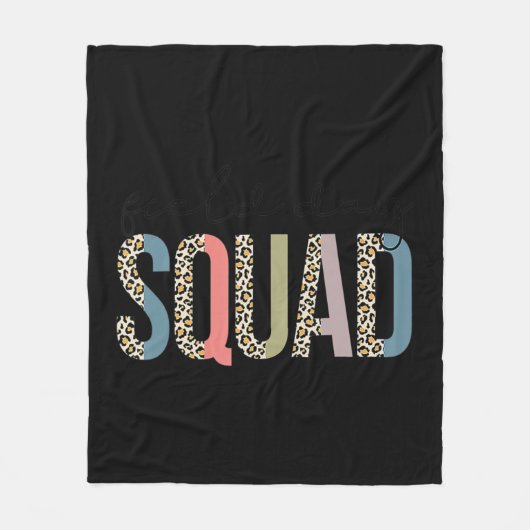 Couverture Polaire Squad Teacher Student First Last Day Of School Fie (Devant)