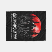 Couverture Polaire Squatch Funny Bigfoot Papa Sasquatch Yeti Pères D (Devant (Horizontal))