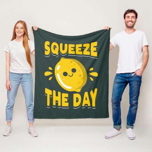 Couverture Polaire Squeeze Day Small Business Owner Motivation (En situation)