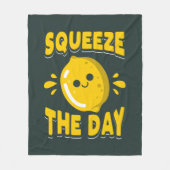 Couverture Polaire Squeeze Day Small Business Owner Motivation (Devant)