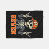Couverture Polaire Squelette 67endy - 67 Six Sept Halloween 7 Long Sl (Devant (Horizontal))