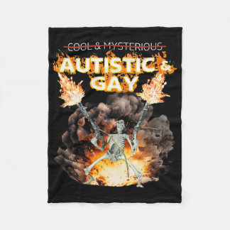 Couverture Polaire Squelette Autiste Et Gay Maudit Autisme Mème