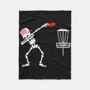Couverture Polaire Squelette Dabbing portant un chapeau Joueur de Dis