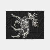 Couverture Polaire Squelette de cerf Halloween (Devant (Horizontal))