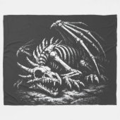 Couverture Polaire Squelette de dragon — par BurnsInHell (Devant (Horizontal))