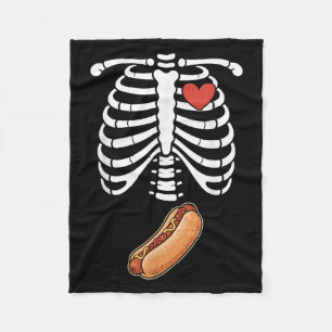 Couverture Polaire Squelette de grossesse Hotdog Bosse du ventre Cage