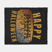 COUVERTURE POLAIRE SQUELETTE DE HALLOWEEN DANÇANT JOYEUSEMENT (Devant (Horizontal))