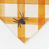 Couverture Polaire Squelette d'Halloween blanc mignon (Coin)