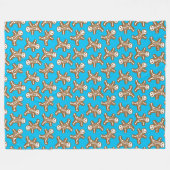 Couverture Polaire Squelette Gingerbread Homme Motif (Devant (Horizontal))