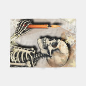 Couverture Polaire Squelette horrible (Devant (Horizontal))
