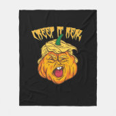 Couverture Polaire Squelette Mains Coeur Signer Retro Costume Hallowe (Devant)