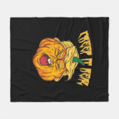 Couverture Polaire Squelette Mains Coeur Signer Retro Costume Hallowe (Devant (Horizontal))