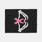 Couverture Polaire Squelette Mains Tenant Ribbon Halloween Costume Ha (Devant (Horizontal))