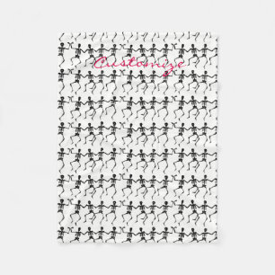 Couverture Polaire Squelettes Halloween Thunder_Cove de danse
