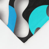 Couverture Polaire Squiggly Loops sans coutures motif 09 + votre back (Coin)