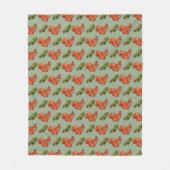 Couverture Polaire Squirrel and Acorn Pattern Green (Devant)