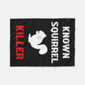 Couverture Polaire Squirrel Killer Funny Chasse (Devant (Horizontal))