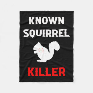 Couverture Polaire Squirrel Killer Funny Chasse