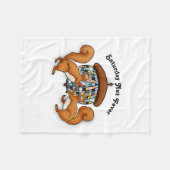 Couverture Polaire Squirrels Disco Funny Party  (Devant (Horizontal))