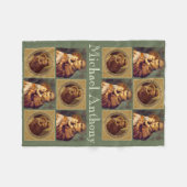 Couverture Polaire St Anthony personnalisé de Padoue et d'enfant (Devant (Horizontal))