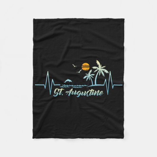 Couverture Polaire St Augustine Florida Souvenir Printemps Break St. (Devant)
