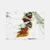 Couverture Polaire St Bernard rugueux et lisse - peinture (Devant (Horizontal))