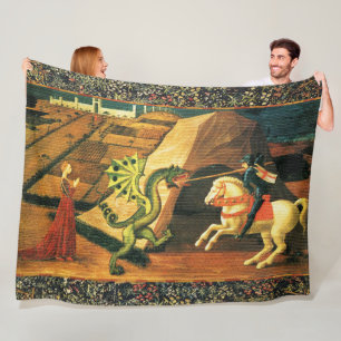 Couverture Polaire ST. GEORGE, DRAGON ET PRINCESS par Paolo Uccello