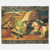 Couverture Polaire ST. GEORGE, DRAGON ET PRINCESS par Paolo Uccello (Devant (Horizontal))