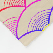 Couverture Polaire St Jacques arc-en-ciel (Coin)