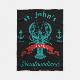 Couverture Polaire St Johns Newfoundland Canada Lobster Vacation Souv