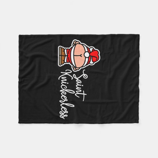 Couverture Polaire St. Knickerless Funny Mooning Santa Claus Christma (Devant (Horizontal))