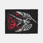 Couverture Polaire St Michael The Archangel Defeats Satan Catholic  (Devant (Horizontal))