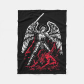 Couverture Polaire St Michael The Archangel Defeats Satan Catholic  (Devant)