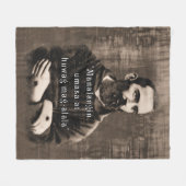 Couverture Polaire St Padre Pio Catholique Saint Philippine citation (Devant (Horizontal))