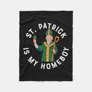 Couverture Polaire St Patrick Est Mon Enfant Amusant St Patty Day Par