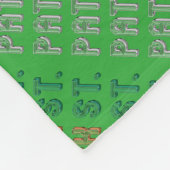 Couverture Polaire St. Patrick Irlande Irlande St. Paddy Typographie (Coin)