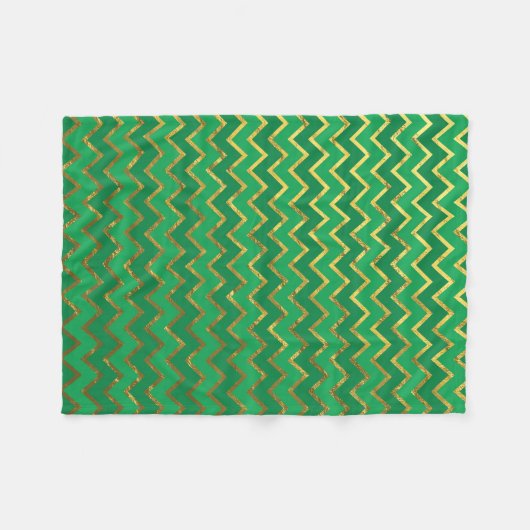Couverture Polaire St. Patrick's Day Chevron Fleece Blanket (Devant (Horizontal))