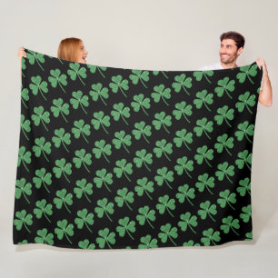 Couverture Polaire St. Patrick's Day Green Vine Shamrock Irish Party