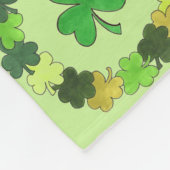 Couverture Polaire St. Patrick's Day Irlandais Luck Green Shamrock Cl (Coin)