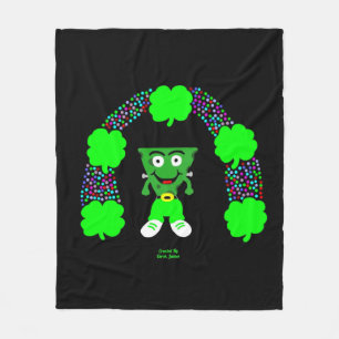 Couverture Polaire St. Patrick's FrankenFromage moyen Blanche en pola