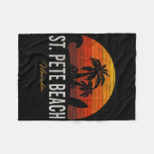 Couverture Polaire St Pete Beach Floride Fl Palms Surf de vacances so (Devant (Horizontal))