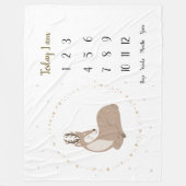 Couverture Polaire Stag scandi Baby 1ère année Jalon (Devant)