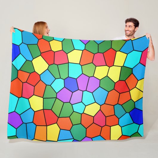 Couverture Polaire Stained Glass (En situation)