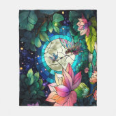 Couverture Polaire Stained Glass Little Fairy With Dragonfly (Devant)