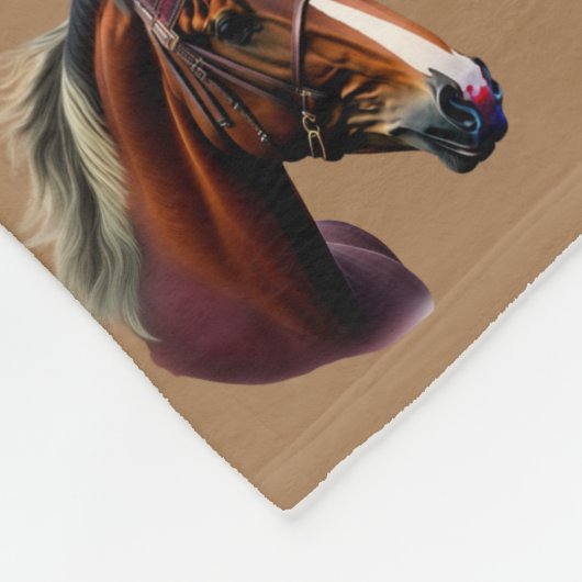 Couverture Polaire Stallions Brown (Coin)